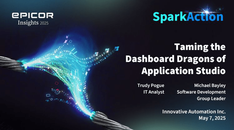 Trudy Pogue and Michael Bayley from Innovative Automation attend and speak at Epicor Insights 2025